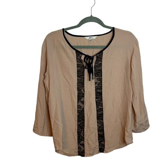 Jack Cream & Black Lace Delicate Romantic Blouse - Picture 1 of 5